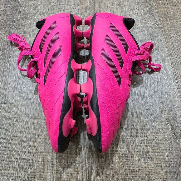 adidas Kids Soccer Cleats Size 13K Pink Black FG Firm Ground – Used - Picture 10 of 10